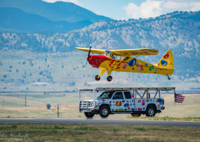 Jelly Belly Stunt Plane Taking off from Truck 01