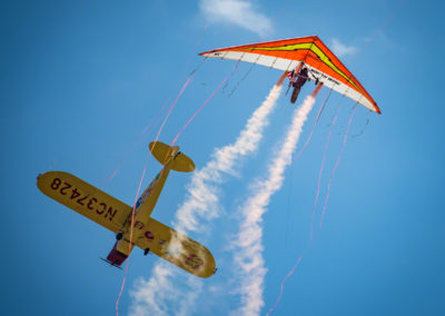 Dan Buchanan Towed Hang Glider at Rocky Mountain Airshow 02