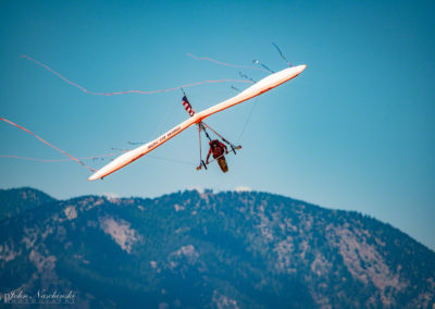 Dan Buchanan Towed Hang Glider at Rocky Mountain Airshow 05