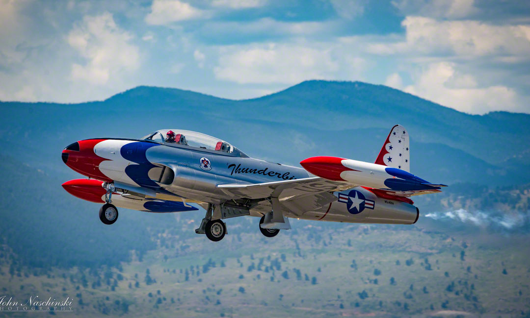 Colorado Airshow Photos of Thunderbirds T-33A Shooting Star