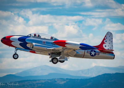 Thunderbirds T-33A Taking Off at Rocky Mountain Airshow - Photo 10