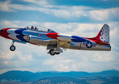 Thunderbirds T-33A Taking Off at Rocky Mountain Airshow - Photo 11