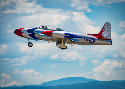 Thunderbirds T-33A Taking Off at Rocky Mountain Airshow - Photo 13