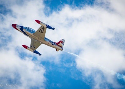 Thunderbirds T-33A Flyby at Rocky Mountain Airshow - Photo 24