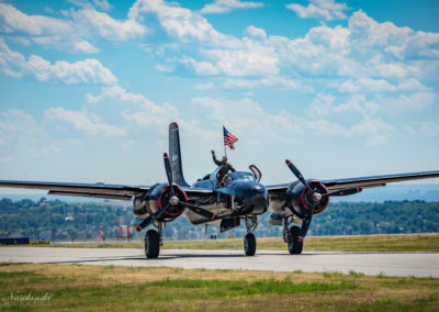 A-26 Bomber Invader Taxing Runway Photo 01