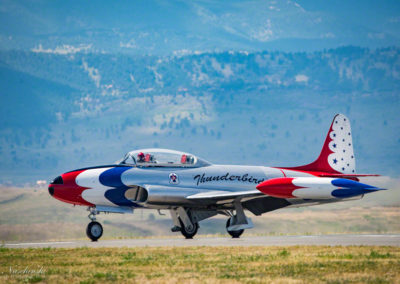 Thunderbirds T-33A Landing at Rocky Mountain Airshow - Photo 27