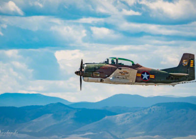 North American T-28C Sherry Berry over the Rock Mountains Photo 11