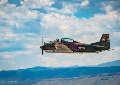 North American T-28C Sherry Berry over the Rock Mountains Photo 13