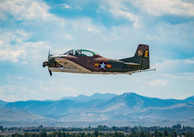 North American T-28C Sherry Berry over the Rock Mountains Photo 15