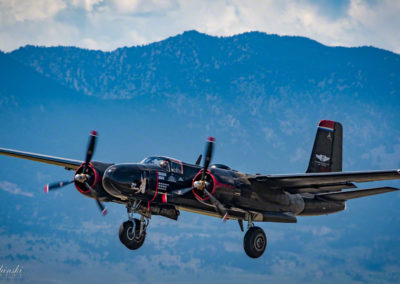 Photos of A-26 Bomber Lady Liberty Rocky Mountain Airshow