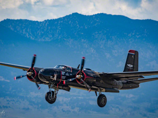 Photos of A-26 Bomber Lady Liberty Rocky Mountain Airshow