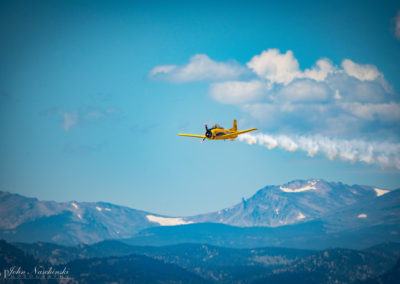 North American T-28B Flying Over Colorado Front Range Mountains - Photo 10