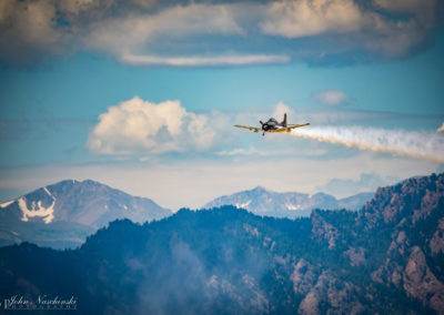 North American T-28C Sherry Berry over the Rock Mountains Photo 16