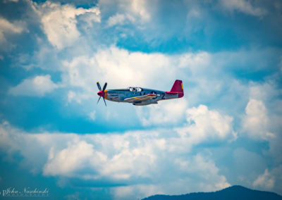 P-51C Mustang Tuskegee Airmen Flying over the Rocky Mountains - Photo 05