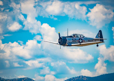 Photo of North American T-6 Texan in Flight over Colorado Front Range 18