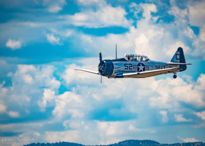 Photo of North American T-6 Texan in Flight over Colorado Front Range 19