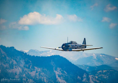 Photo of North American T-6 Texan in Flight over Colorado Front Range 26