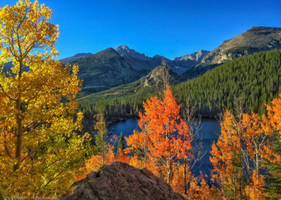 Fall Colors Rocky Mountain National Park Bear Lake with Longs Peak 06 on iPhone 6 Plus
