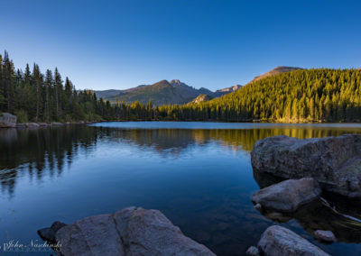 Bear Lake Rocky Mountain National Park and Longs Peak Color 02