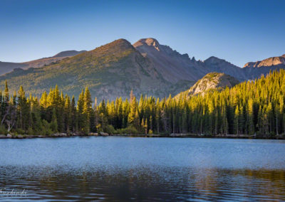 Bear Lake Rocky Mountain National Park and Longs Peak Color 03