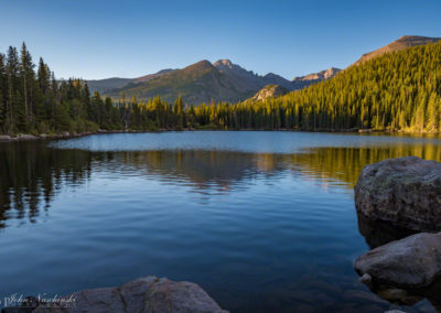Bear Lake Rocky Mountain National Park and Longs Peak Color 04