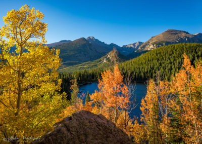 Fall Colors Rocky Mountain National Park Bear Lake with Longs Peak 01