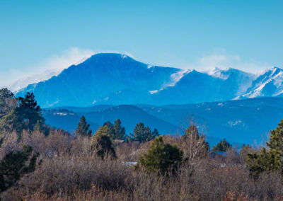 Castle Rock 2016 Winter Scenic Photos - View of Pikes Peak 05