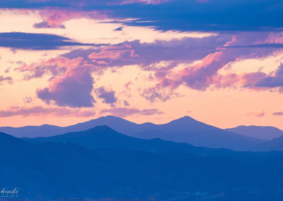 Castle Rock Colorado Photo of Purple Sunset of Front Range 02