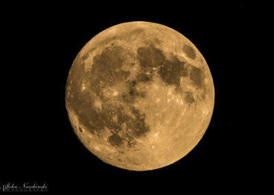 Photo of full Harvest Moon from Castle Rock Colorado 17