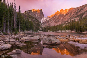 Dream Lake First Light Rocky Mountain National Park