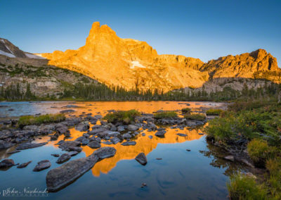 Notchtop Mountain Reflections on Lake Helene Photo 04