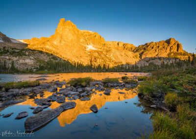 Notchtop Mountain Reflections on Lake Helene Photo 05