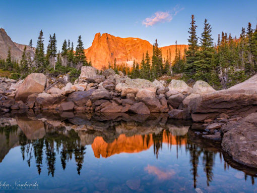 Notchtop Mountain Marigold Pond Rocky Mountain National Park