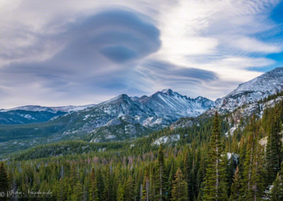 Longs Peak Clouds Rocky Mountain National Park - Photo 05