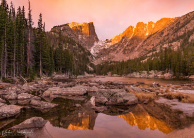 First Light at Dream Lake Rocky Mountain National Park Photo 03