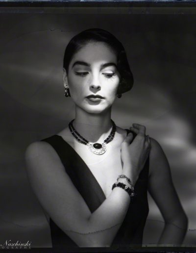 1928 Jewelry Ad Campaign - Photo Processed from Polaroid B&W Negative