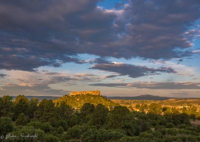 Morning Sunrise Lighting Rock in Castle Rock