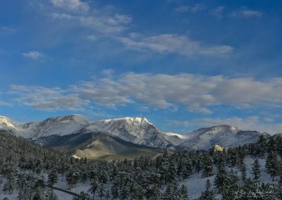 Mid Morning Light over Snowy Mummy Range RMNP