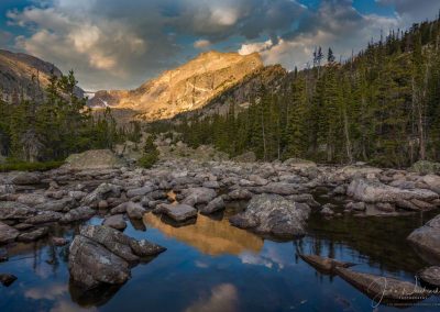 Hallett Peak Reflections Lake Haiyaha Area RMNP