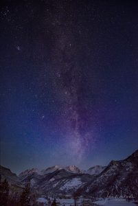 Milky Way Galaxy over Ypsilon Mountain in the Mummy Range