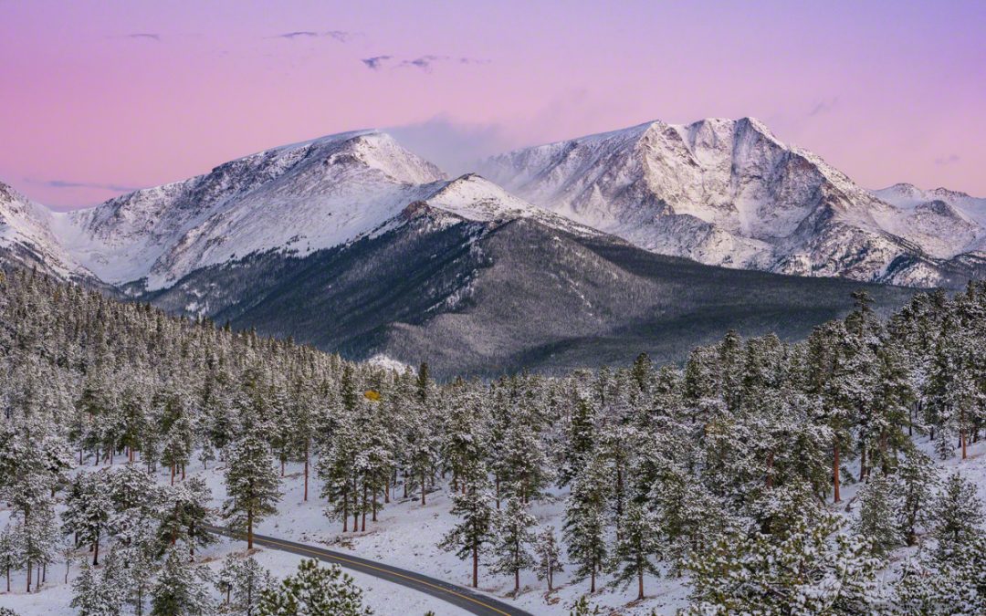 Ypsilon Mountain Mummy Range RMNP Winter Wonderland