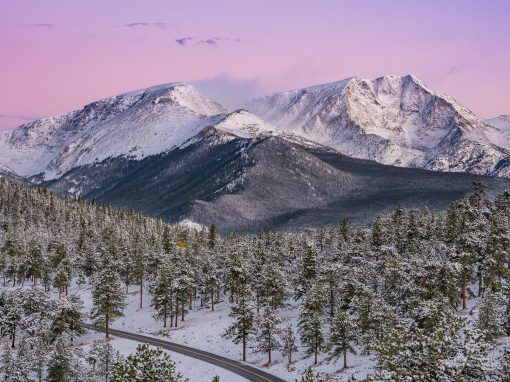 Ypsilon Mountain Mummy Range RMNP Winter Wonderland