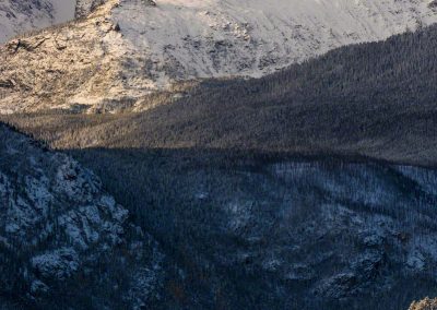 Vertical Snow Covered Chiefs Head Peak RMNP