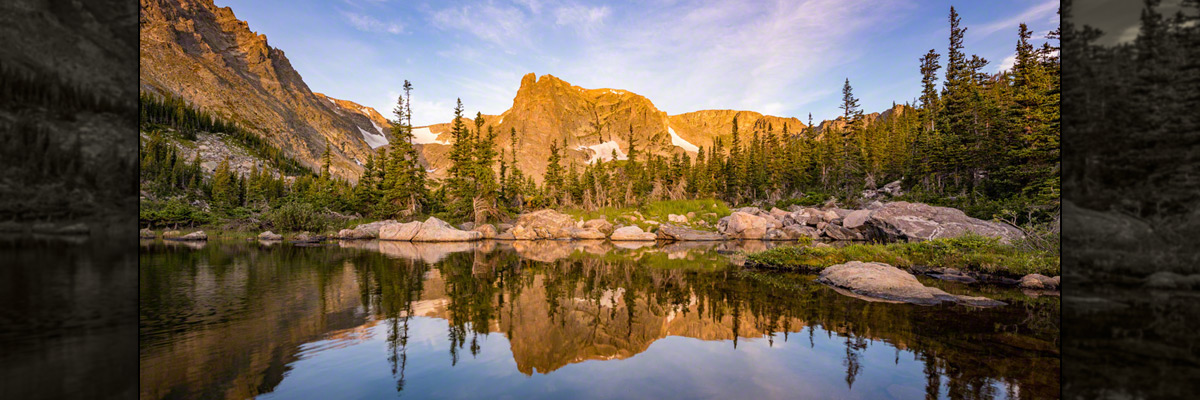 Photos of Notchtop Reflection Upon Marigold Ponds Rocky Mountain National Park CO