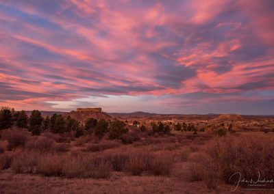 Pink and Blue Sunrise Caste Rock Colorado Photo