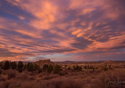 Rare Shelf Cloud Reflecting Colorful Sunrise Castle Rock CO