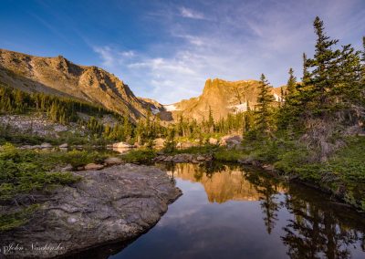 Colorado Photo of Notchtop Alpine Tarn Reflection Colorado RMNP