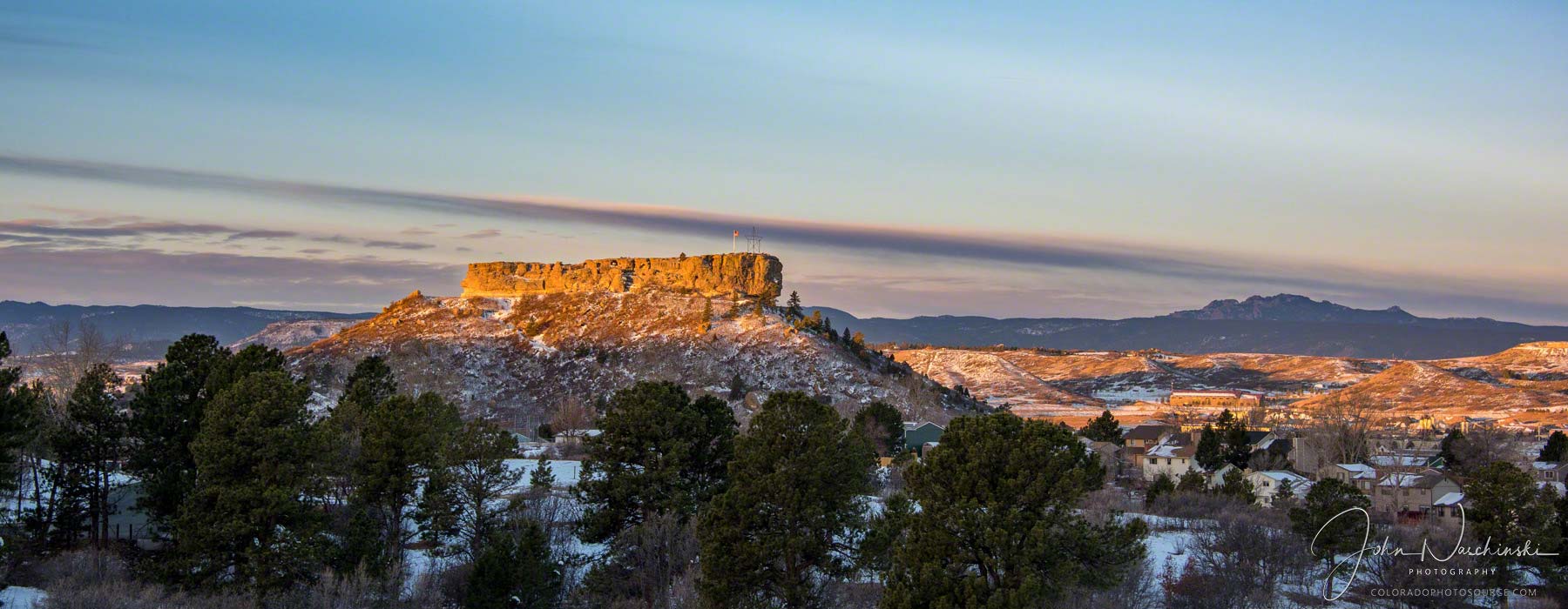 Castle Rock CO Winter Landscape Photos