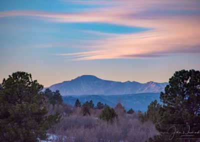 Wind Shaped Clouds over Pikes Peak