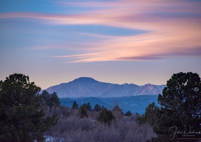 Wind Shaped Spiked Clouds over Pikes Peak